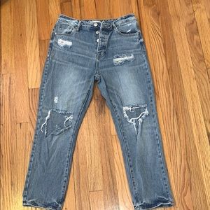 Pacsun distressed mom jeans